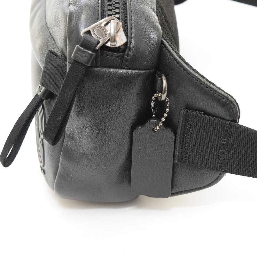 COACH（コーチ） ボディバッグ 89917 レザー メンズ ブラック