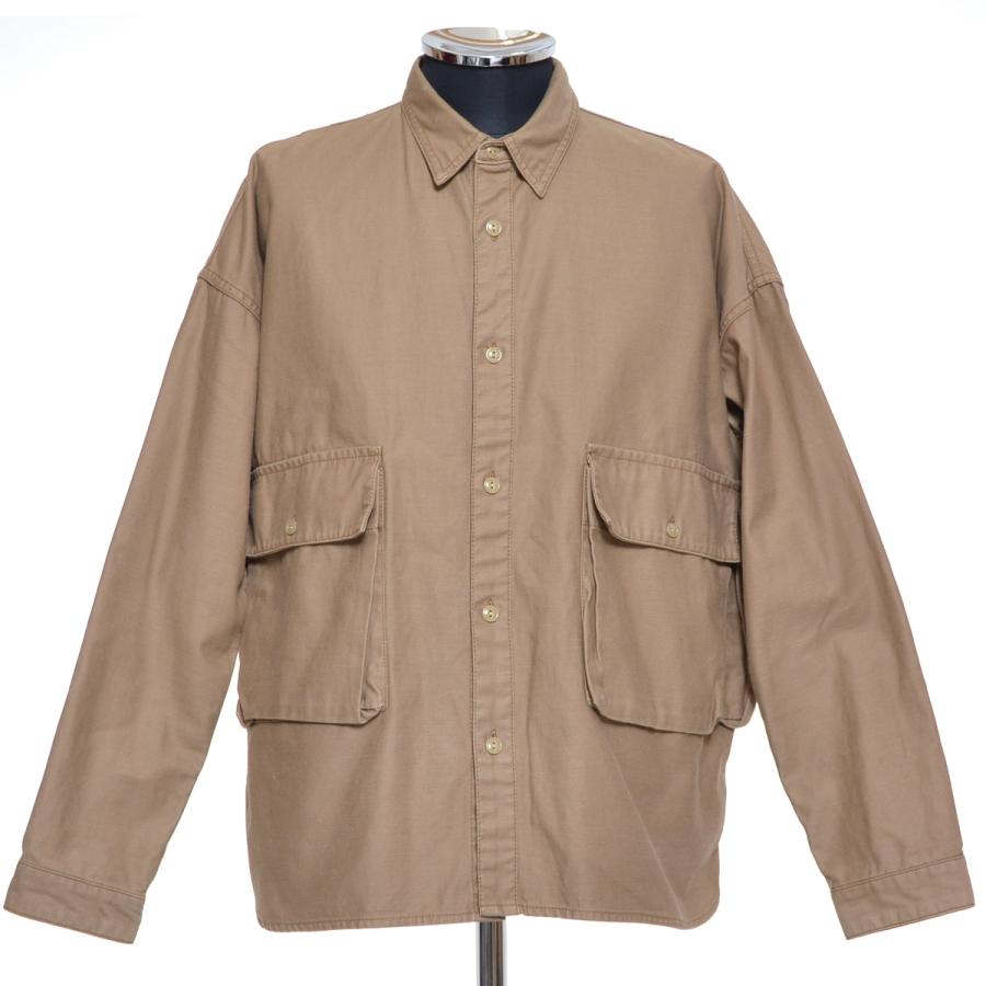 神技リメイク立体裁断70s psychedelic ミリタリージャケシャツ