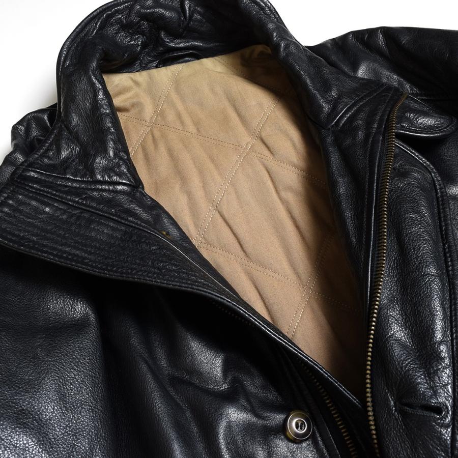 ○499521 C.F.Hathaway ハサウェイ ○レザーコート スタンドネック 90s 