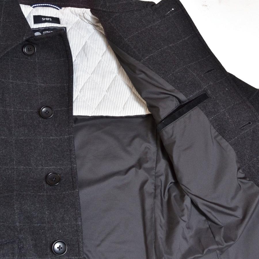 SHIPS 〇501163 シップス ○シングルピーコート Pコート SUPER SHIPS 〇501163 シップス ○シングルピーコート Pコート SUPER