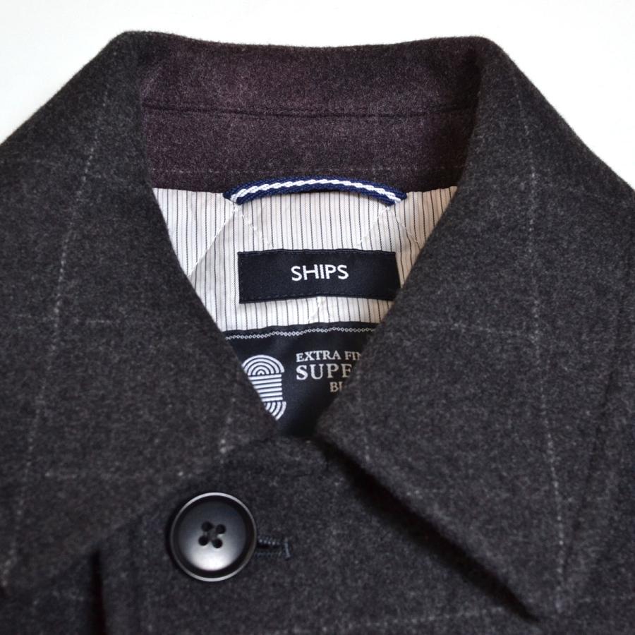 SHIPS 〇501163 シップス ○シングルピーコート Pコート SUPER SHIPS 〇501163 シップス ○シングルピーコート Pコート SUPER