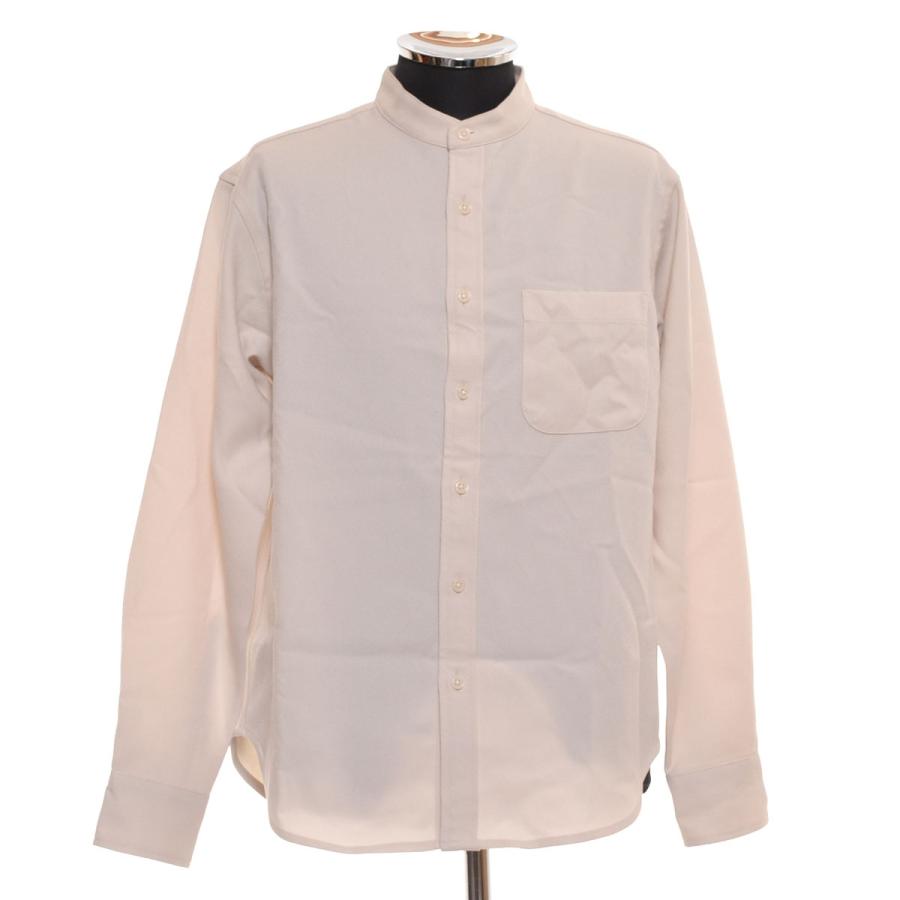 INHERIT ○505025 インヘリット ○バンドカラーシャツ 長袖 22SS 