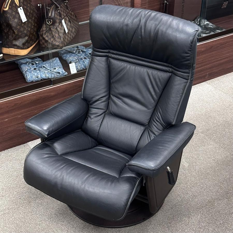 現状特価品 朝日木材 Tribuna リクライニングチェア Pulito チョコレートブラウン 牛革  回転チェア 一人掛けソファ イス チェア 札幌市東区 新道東店 TRIBUNA トリブナ 朝日木材加工 リクライニングチェアセット Pulito 総