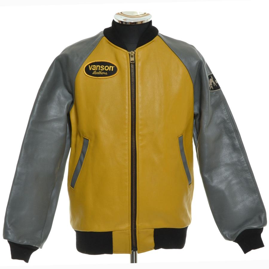 VANSON ○537825 × SIXE バンソン ○レザージャケット TJV チーム 