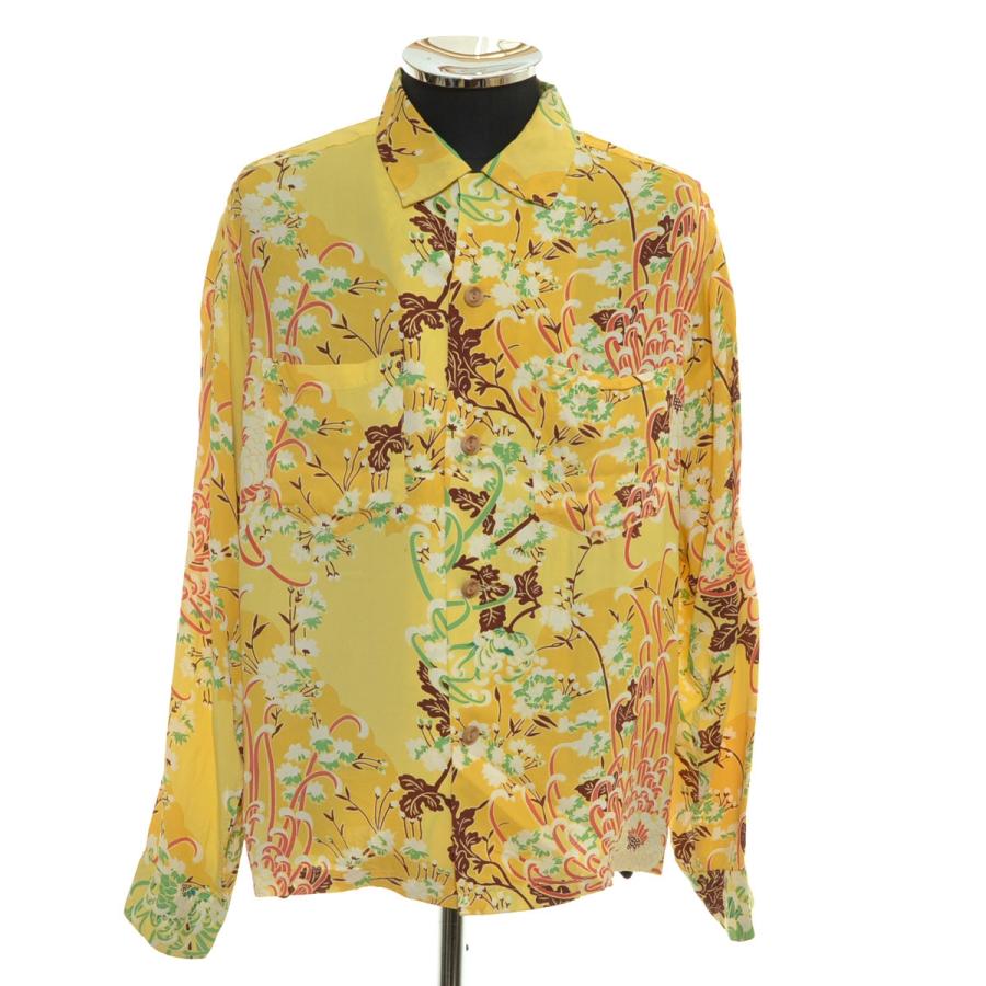 新品 サンサーフ 長袖 アロハシャツ XXL イエロー 東洋 シュガーケーン SUN SURF ○550375 サンサーフ 東洋 ○長袖 アロハシャツ SS22691