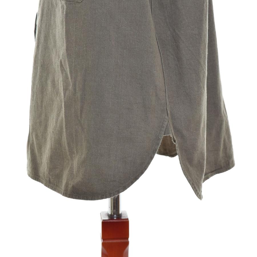 570366 Nigel Cabourn ナイジェルケーボン ●プルオーバーシャツ 10oz DENIM PULLOVER SHIRT 80480010001 サイズ50 メンズ 日本製 カーキ グリーン NIGEL CABOURN（ナイジェルケーボン） ○570366 Nigel Cabourn ○プル