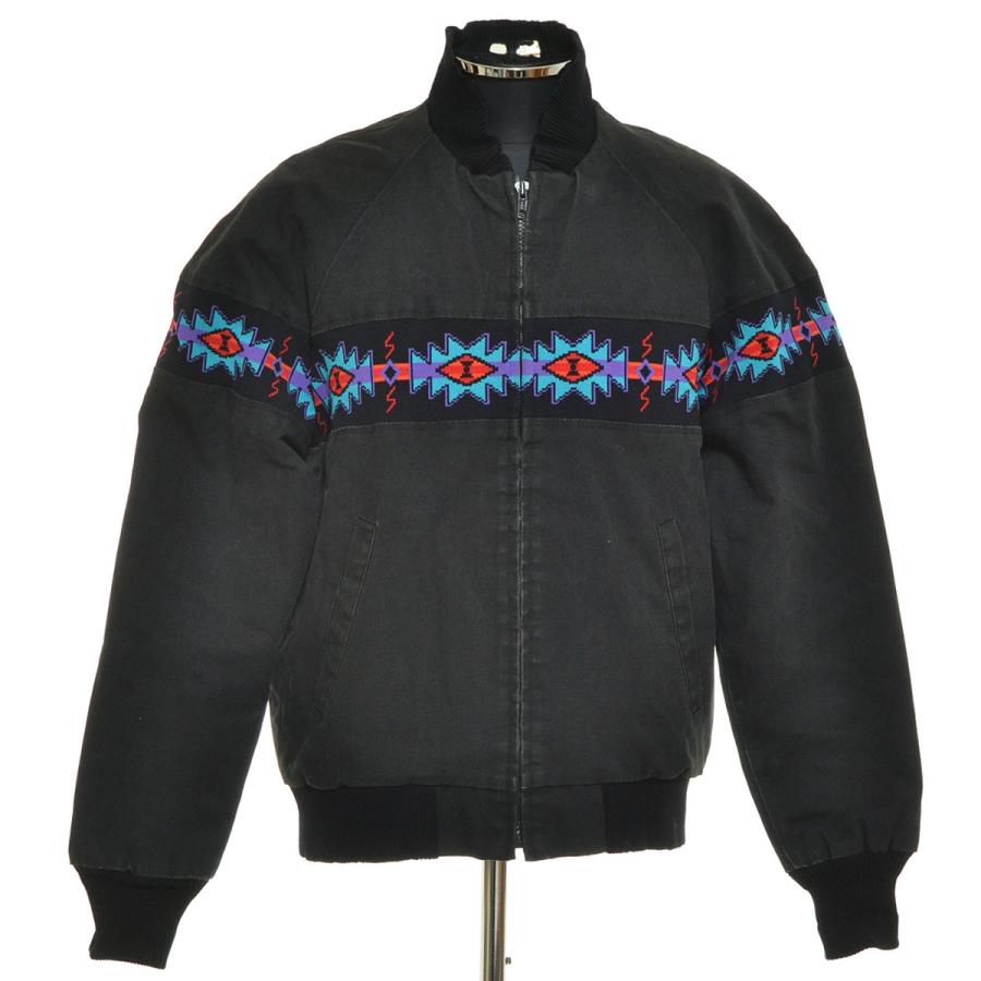 ○572259 DAVID JAMES ○ネイティブ柄 ダックジャケット ブランケット