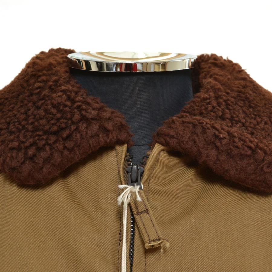 581154 FREEWHEELERS フリーホイーラーズ N-1 デッキジャケット ●Construction Battalion USN GROUND CREW JACKET CIVILIAN MODEL 2231010 サイズ36 メンズ 日本製 カーキ フリーホイーラーズ（FREEWHEELERS） ○581154 FREEWHEELERS N-1