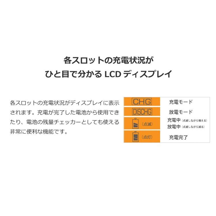 充電池 充電器 セット / 単3 電池と 8本同時充電 できる 充電器セット(宅配便送料無料)｜ecojiji｜13