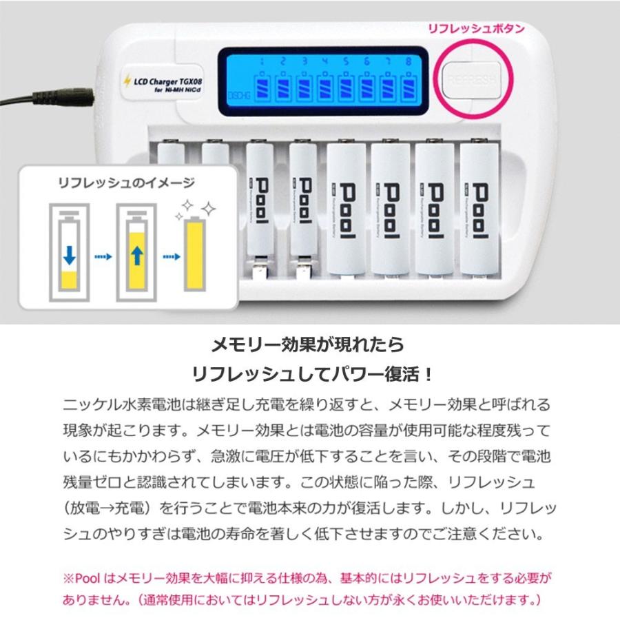 充電器 エネループ 充電池 防災グッズ 8本同時充電 エネロング など ニッケル水素  (宅配便送料無料)｜ecojiji｜05