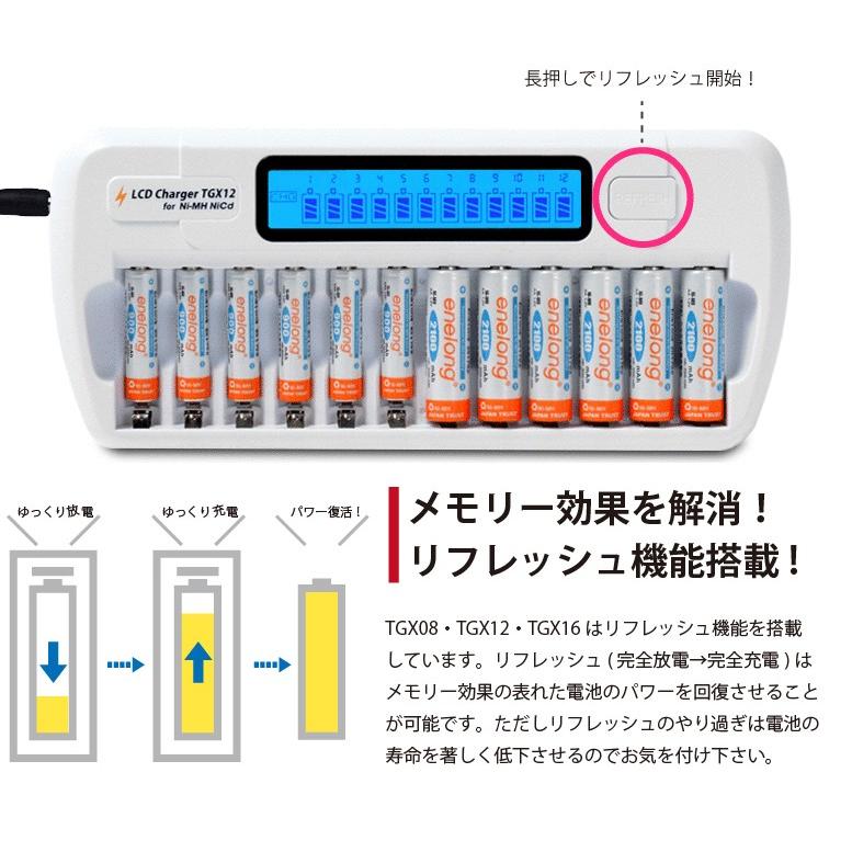 充電器 エネループ 充電池 用 業務用 12本同時充電 エネロング など ニッケル水素 防災 宅配便送料無料 Ej Tgx12lcd えこじじいの店 通販 Yahoo ショッピング