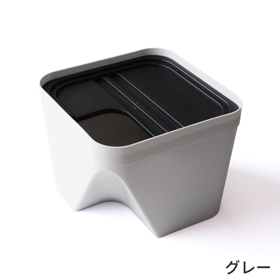 ゴミ箱 おしゃれ  分別 スリム シンプル 15L 重ねる 小型 （宅配便送料無料）｜ecojiji｜08