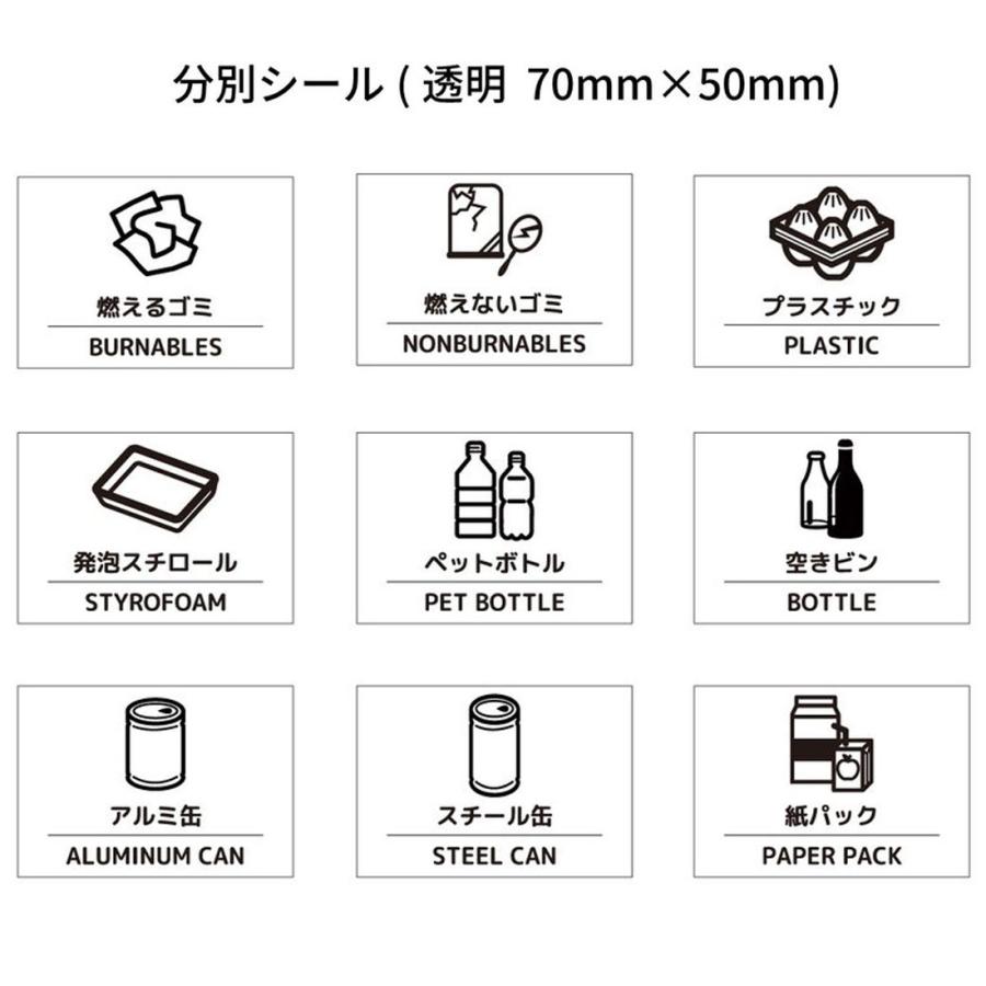 ゴミ 分別シール 分別 シール 透明 70mm 50mm ゴミ箱 リサイクルボックス Sonicacts Com