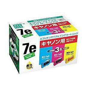 Canon リサイクルカードリッジ　エコリカ　リサイクル エコリカ キャノン用 リサイクル インクカートリッジ ECI-CA07E3P/BOX