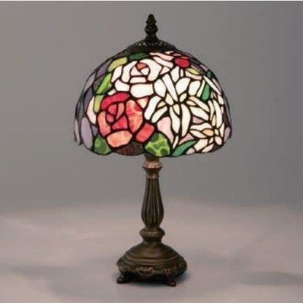 インテルナ　テーブルランプ　薔薇と百合　ES-016