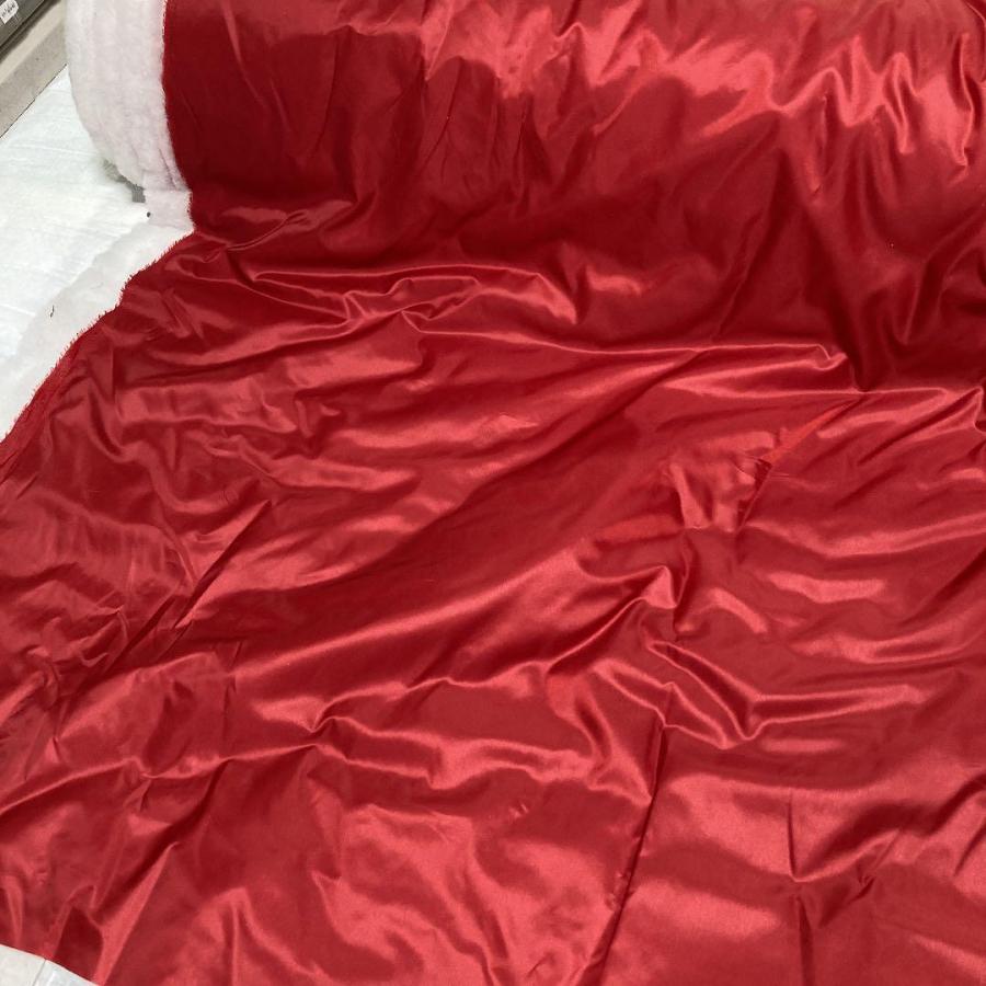 生地 アウトレット 通販 布地生地3m no1543冬物わた付きシャカシャカ赤