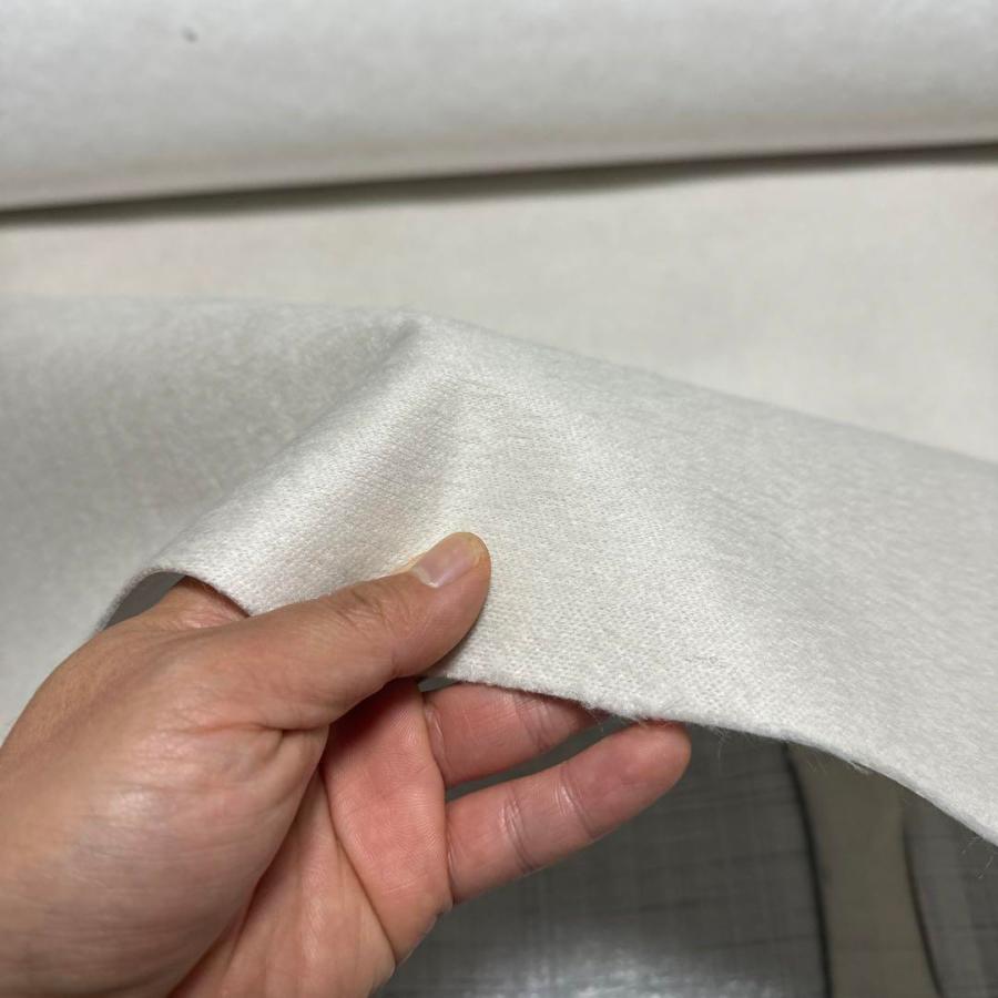 布地生地3m no2276起毛薄手ニットボンディング固めアイボリー
