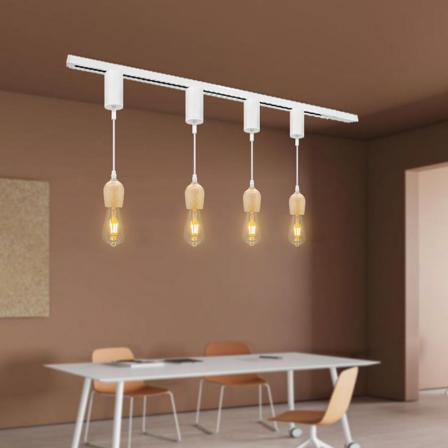 ペンダントライト 電球付 4灯 ダクトレール用 リビング 店舗用 北欧 おしゃれ ペンダントライト 電球付 4灯 ダクトレール用 リビング 店舗用