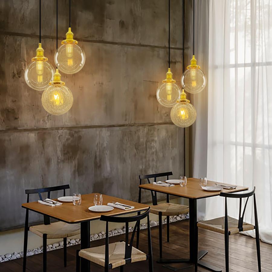 ペンダントライト 吊り下げライト ガラス おしゃれ 北欧 丸型 ボール