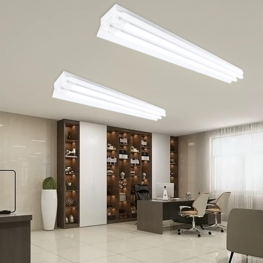 LED蛍光灯器具 笠付トラフ 10台セツト 2灯 40W形 集中照明 輝度 LED蛍光灯器具 笠付トラフ 10台セツト 2灯 40W形 集中照明 輝度