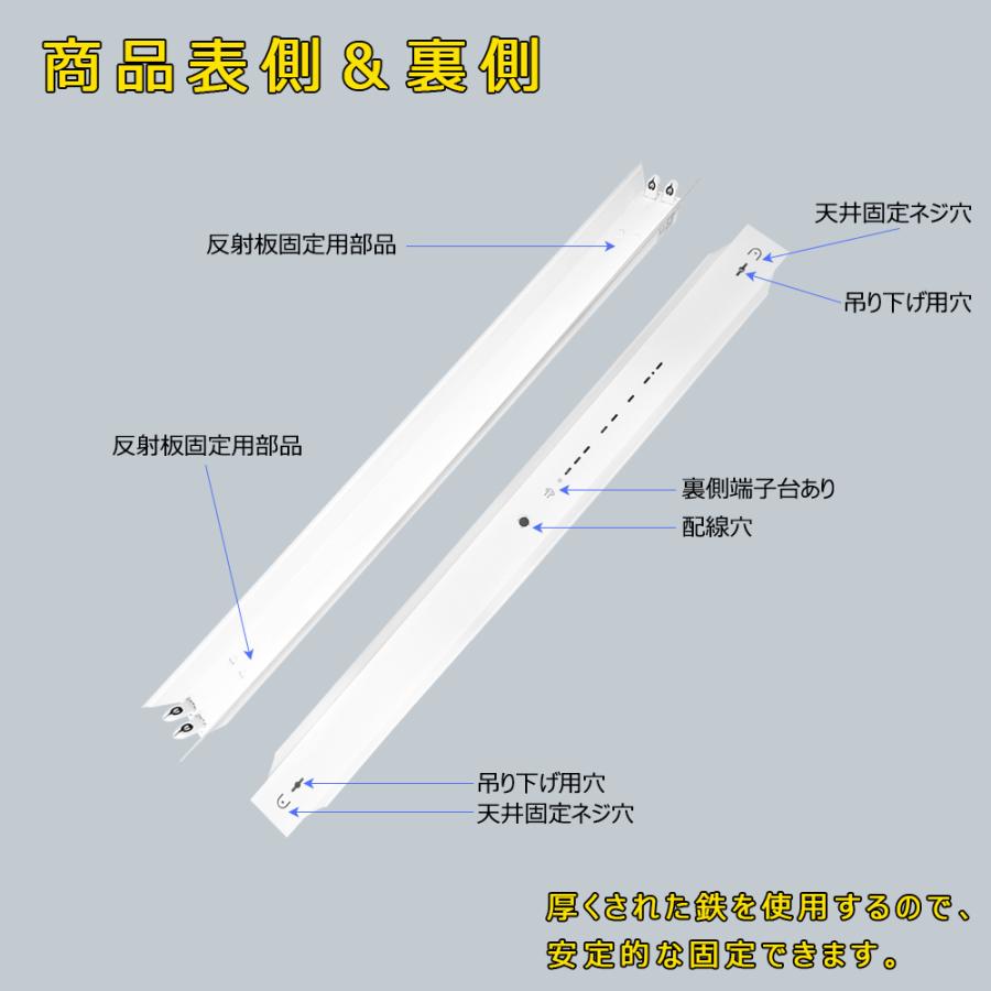 LED蛍光灯器具 LEDベースライト 笠付トラフ 2灯 20W形 蛍光灯照明器具