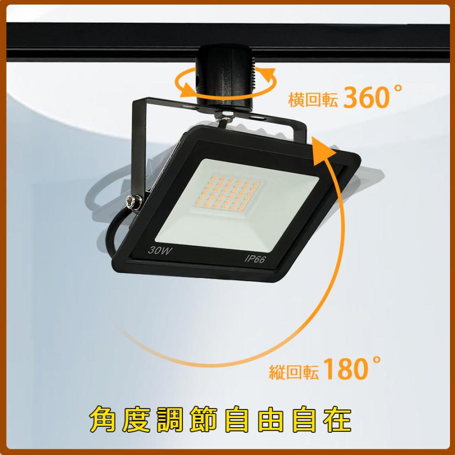 ダクトレール用 LEDスポットライト レールライト 一体型 LED投光器