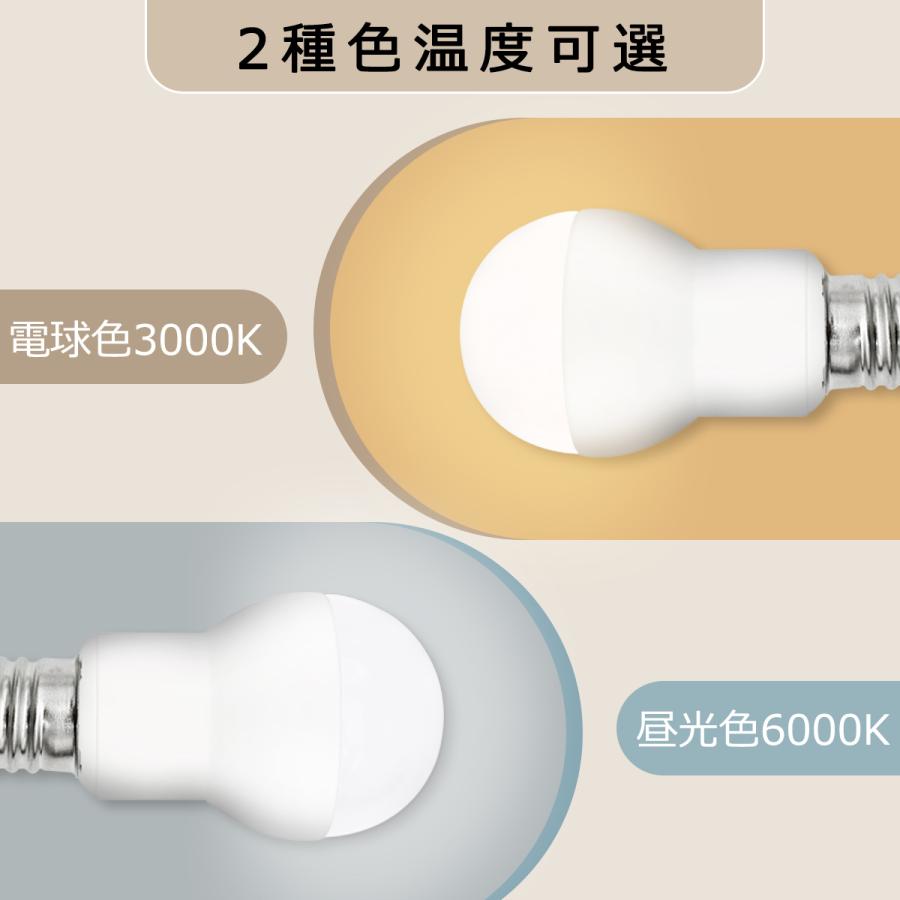 小型LED電球 E17 ミニクリプトン形 60W形相当 調光器対応可選 高輝度