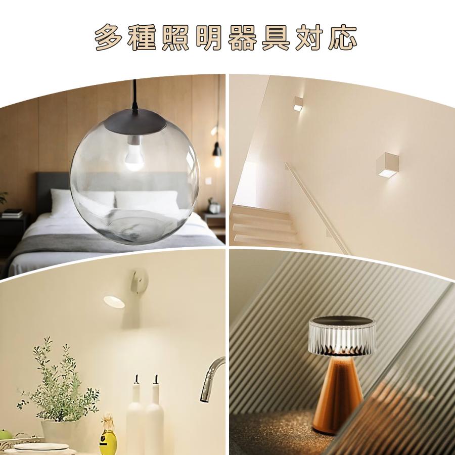 小型LED電球 E17 ミニクリプトン形 60W形相当 調光器対応可選 高輝度