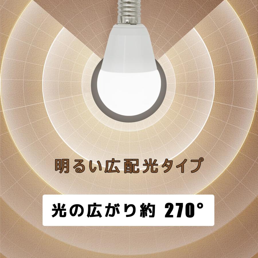 小型LED電球 E17 60W形相当 調光器対応可選 ミニクリプトン形 広配光