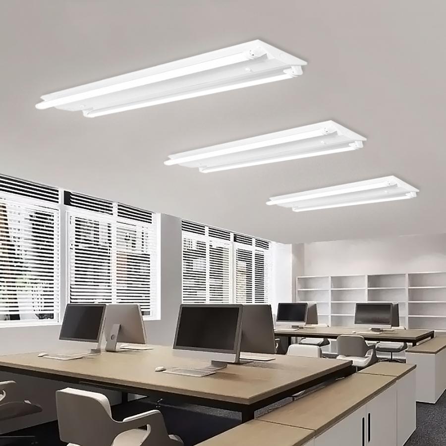 LED蛍光灯器具 LEDベースライト 逆富士 2灯 40W形 蛍光灯照明器具 天井