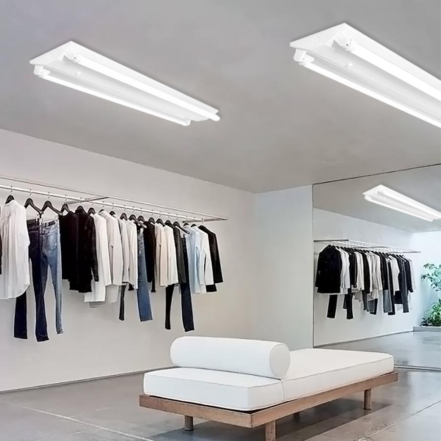 LED蛍光灯器具 LEDベースライト 逆富士 2灯 40W形 蛍光灯照明器具 天井