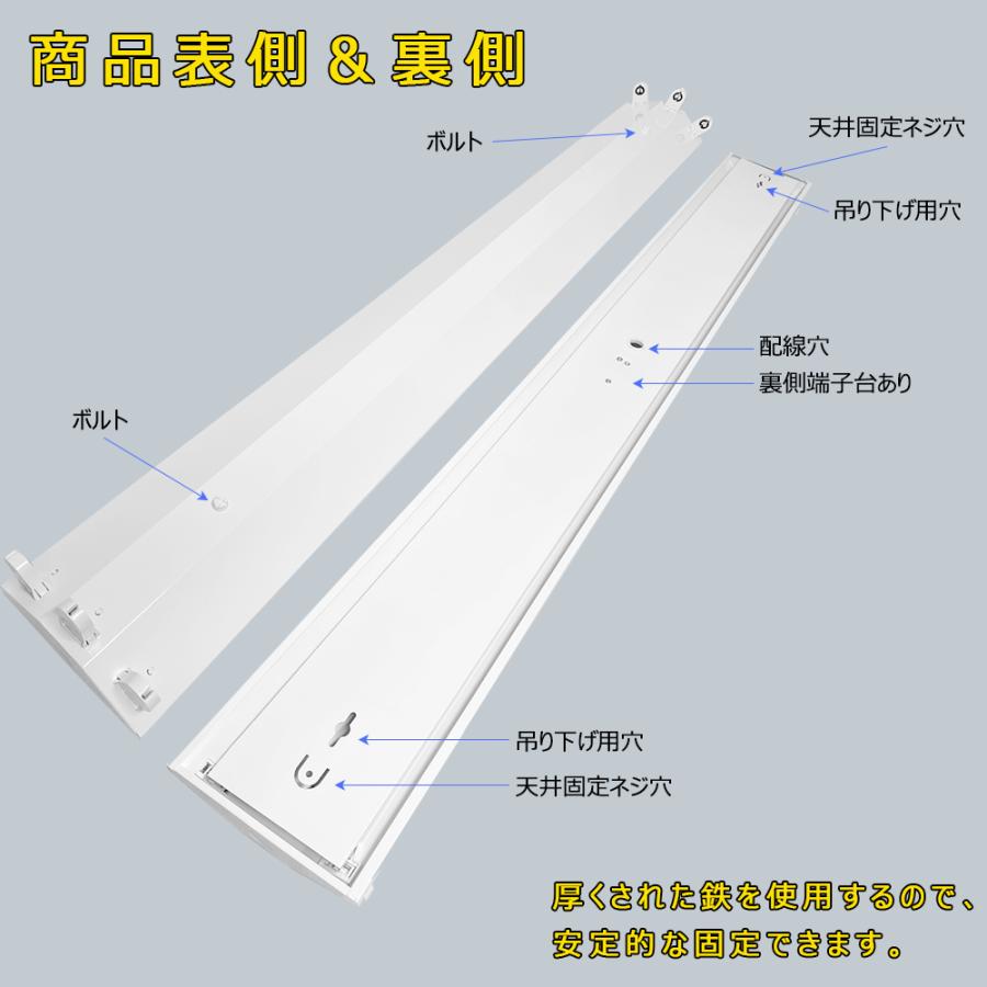 8/29迄！【Panasonic】LED照明器具3本  逆富士  2025年製 LED蛍光灯器具 LEDベースライト 逆富士 3灯 40W形 蛍光灯照明器具 天井