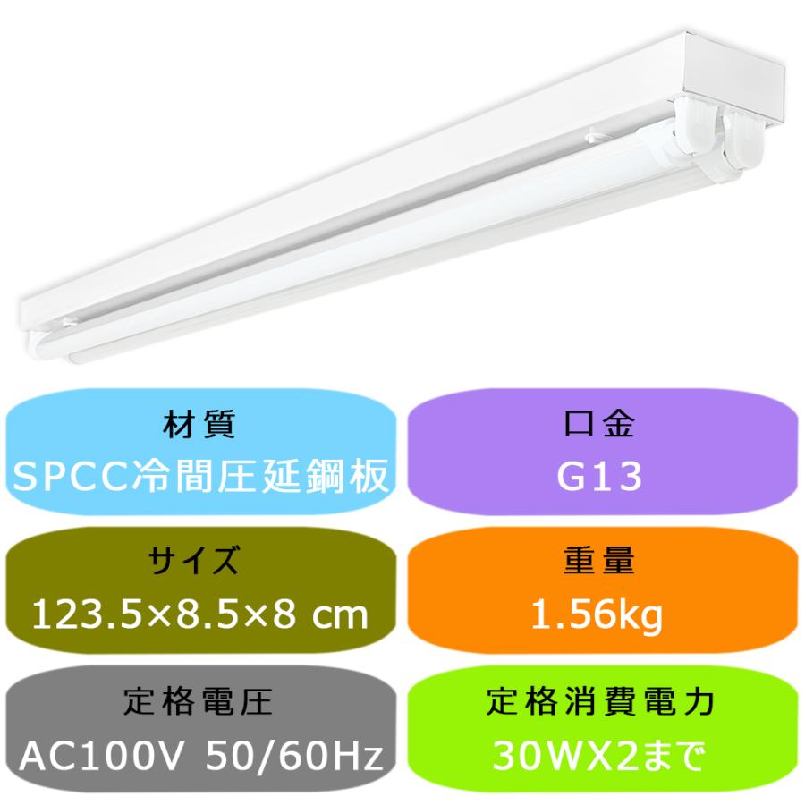 LED蛍光灯器具 LEDベースライト トラフ 2灯 40W形 蛍光灯照明