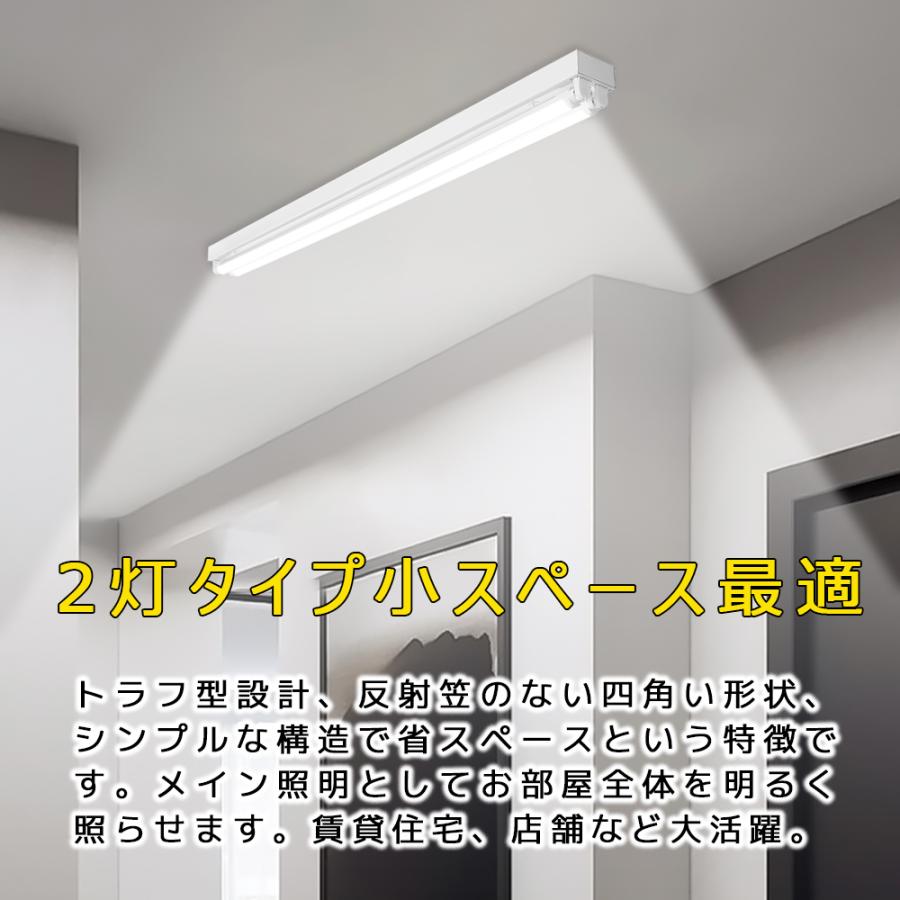 【新品未使用】 天井照明器具 LED蛍光灯器具 LEDベースライト トラフ 2灯 20W形 蛍光灯照明器具 天井