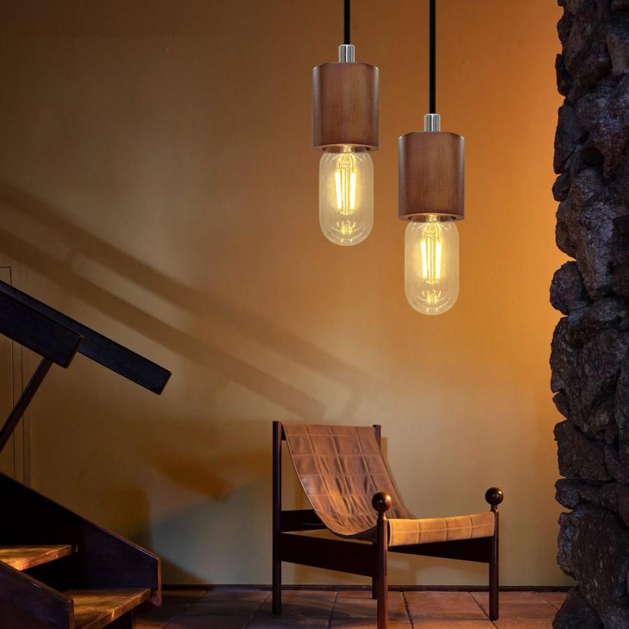 LED電球 E26 フィラメント 細長い円筒形 クリア 60W形 エジソンランプ