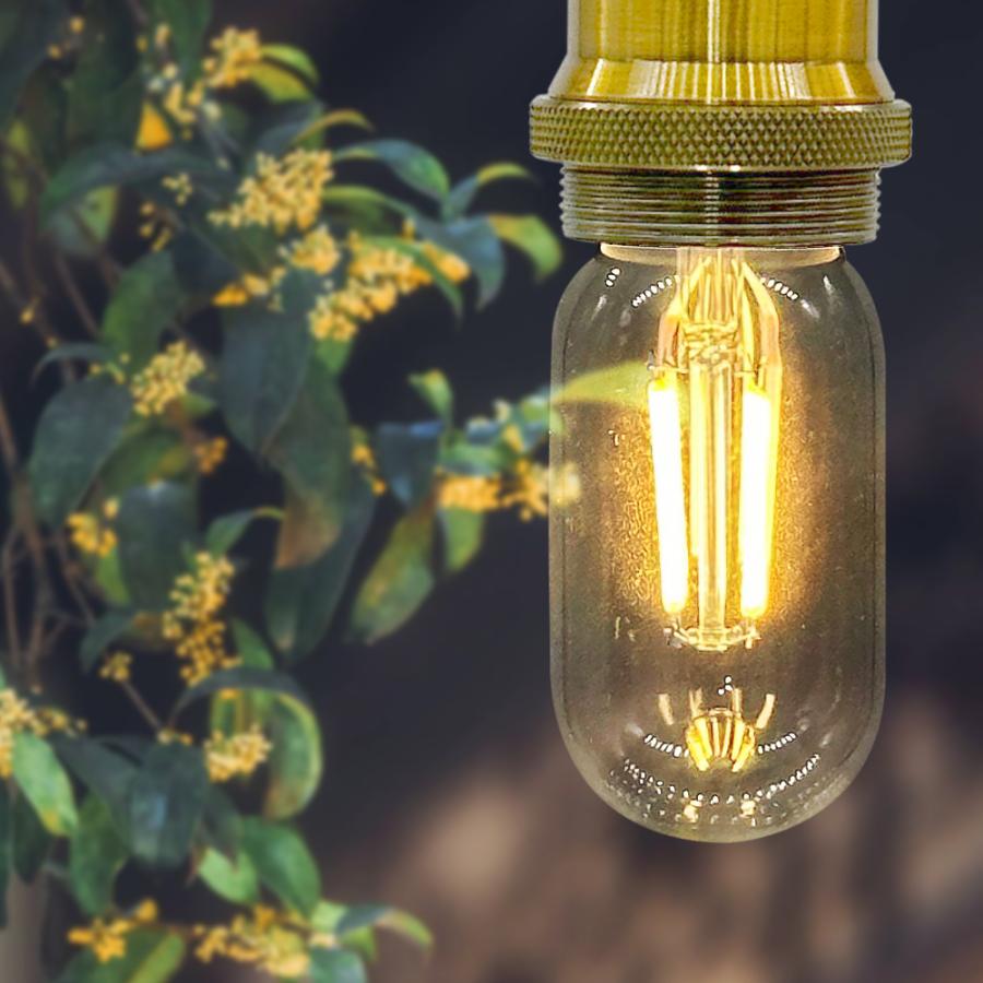 LED電球 E26 フィラメント 細長い円筒形 クリア 60W形 エジソンランプ