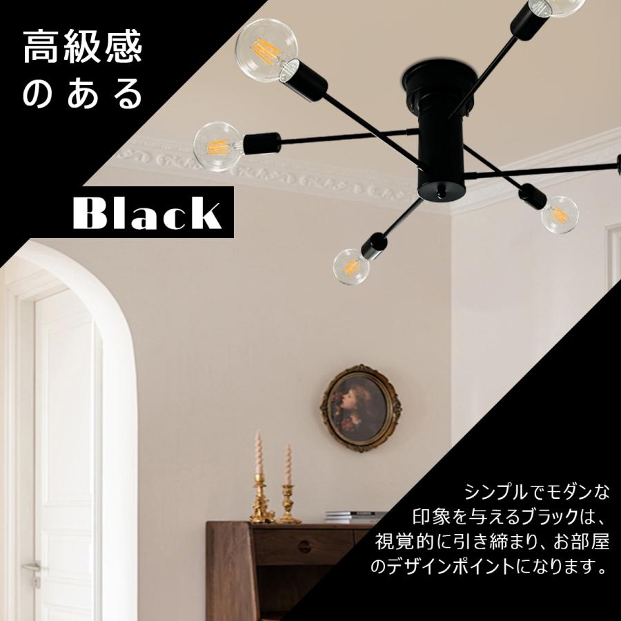 天井照明 6灯 ウォールナット ブラック 【公式通販】