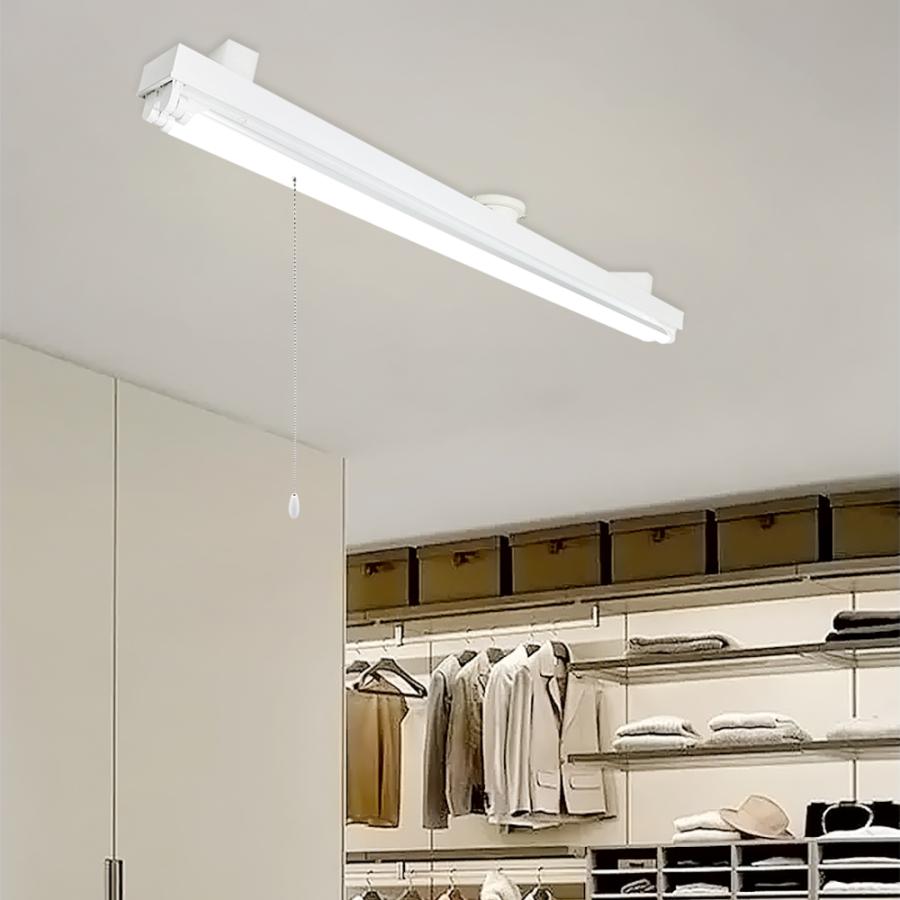 引掛シーリング式 LED蛍光灯器具 引きひもスイッチ付 トラフ 2灯 40W形