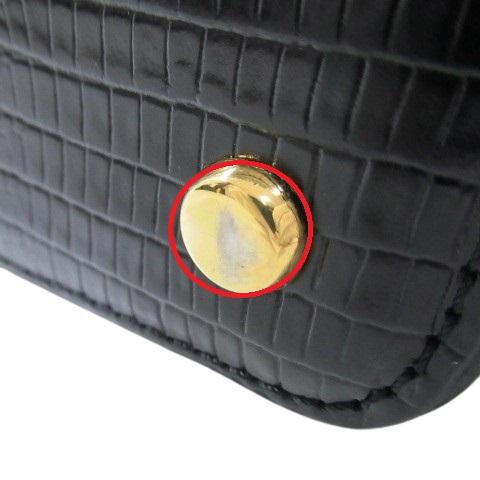 【美品】 WAKO ハンドバッグ リザードレザー 高級w8 WAKO 銀座和光 美品 高級！リザードレザー ハンドバッグ 黒