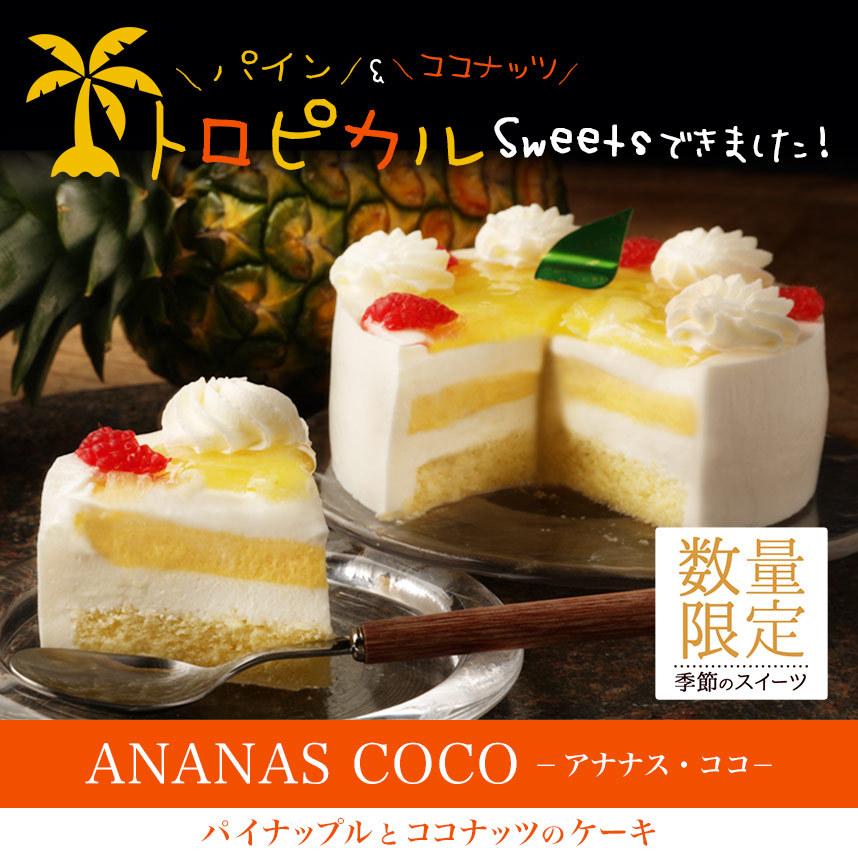 新作販売 季節限定 アナナス ココ 4 6名様分 冷凍便 直径15cm