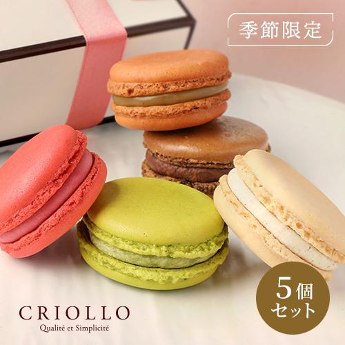 エコール・クリオロ 【マカロン】マカロン5個セット（ショコラ/ガイア