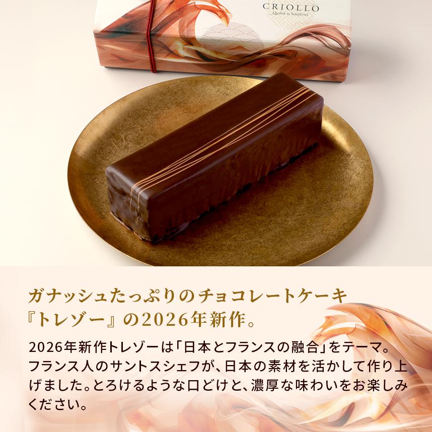 【季節限定】【チョコレートケーキ】トレゾー・ジャポネ・フランコ│キャラメル・サレ【冷凍便】【2〜5営業日で出荷】 | エコール・クリオロ | 02