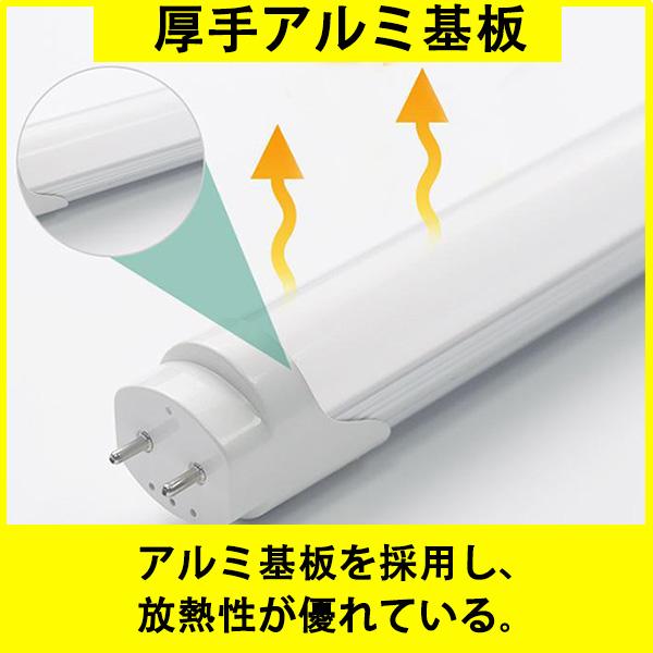 3000LM 送料無料 LED蛍光灯 10本セット 40w形 ラピッド式専用工事不要 2灯式1灯式共用  昼光色 120RAW-10set | 慧光 | 05