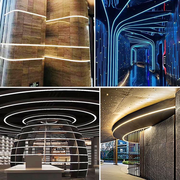 RGB LEDテープ ネオンライト 5m DC24V用 高輝度 粒感無し 調光調色