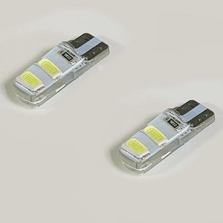 LEDバルブ T10ウェッジ ポジションランプ ルームランプ 5730高輝度チップSMD4連 白色 2個 9-1 | ブランド登録なし | 02