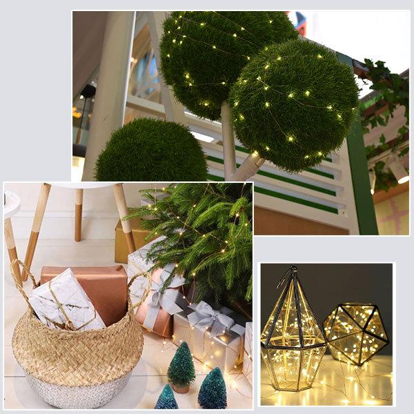 電池式  防滴  リモコン付き LEDイルミネーションライト 8パターン 100球 200球 色選択 クリスマス飾り 電飾 屋外 パーティーインテリア BTRY100-X | ブランド登録なし | 08