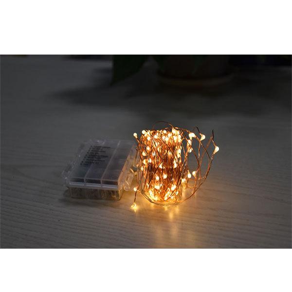 電池式  防滴  リモコン付き LEDイルミネーションライト 8パターン 100球 200球 色選択 クリスマス飾り 電飾 屋外 パーティーインテリア BTRY100-X | ブランド登録なし | 10