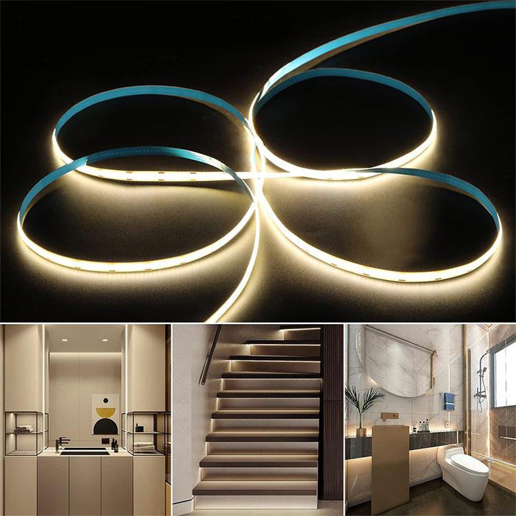 COB LEDテープライト 5m 発光色選択 DC12V 白ベース 切断可能 間接照明 店舗照明 棚下照明 デイライト メール便限定送料無料 COB-5M-X | 慧光 | 06