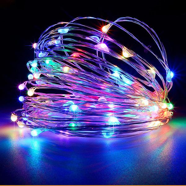 ソーラーLEDイルミネーションライト 20m 200球 ワイヤータイプ 防水 ソーラー充電式 8パターン 色選択 Cu200-x | ブランド登録なし | 01