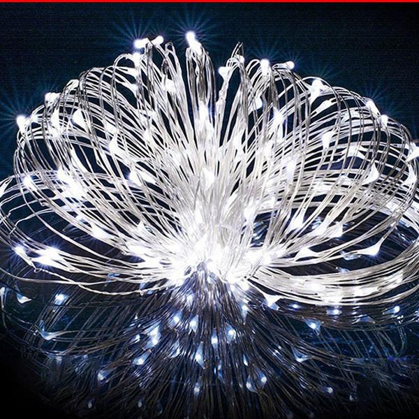 ソーラーLEDイルミネーションライト 20m 200球 ワイヤータイプ 防水 ソーラー充電式 8パターン 色選択 Cu200-x | ブランド登録なし | 03